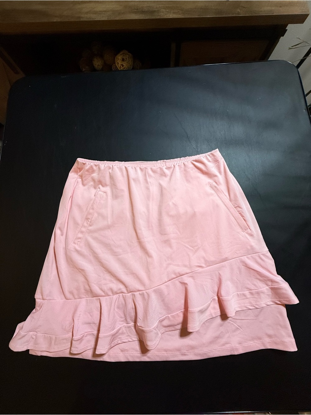 Tail Activewear Feliciana 18" Asymmetric Ruffle Golf Skort Pink Size Medium